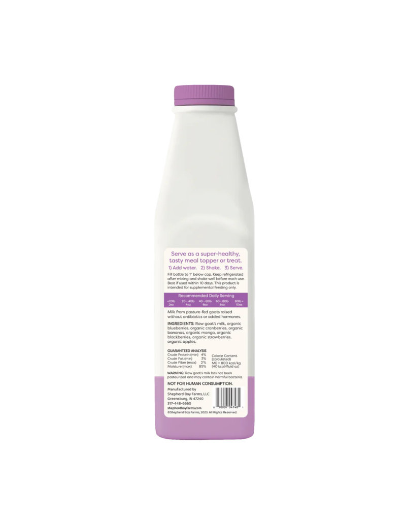 Shepherd Boy Farms Shepherd Boy Farms Topper | Freeze Dried Super Fruit Goat Milk 1 oz