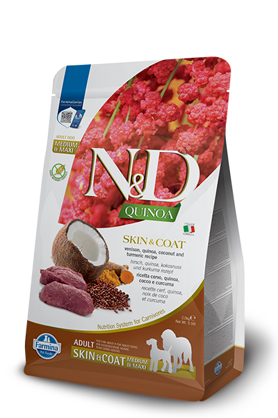 Farmina Grain Free Dog Kibble | Skin & Coat Venison 5.5 lb - The