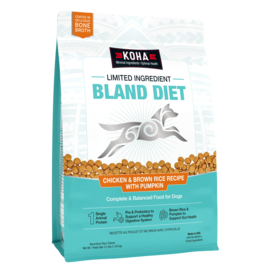 Koha Koha Dog Kibble | Chicken & Brown Rice Bland Diet 3.5 lb