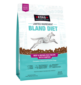 Koha Koha Dog Kibble | Beef & Brown Rice Bland Diet 3.5 lb