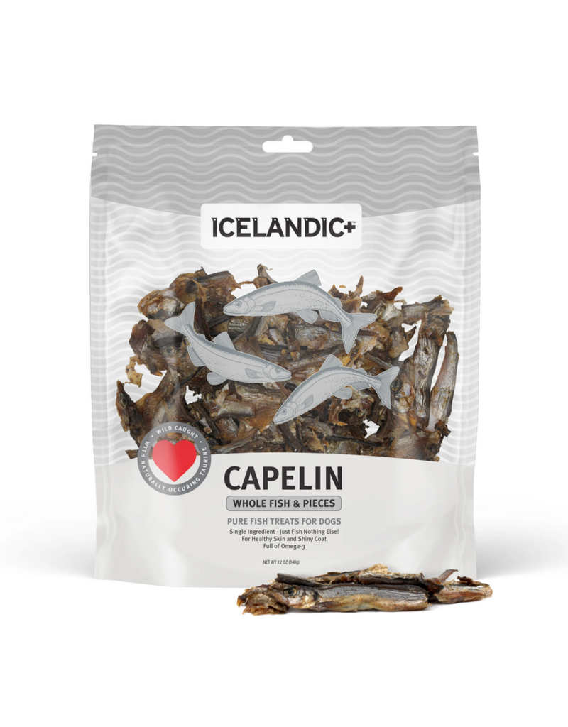 IcelandicPLUS DISC/M Icelandic+ Treats | Whole Capelin Fish & Pieces 9 oz