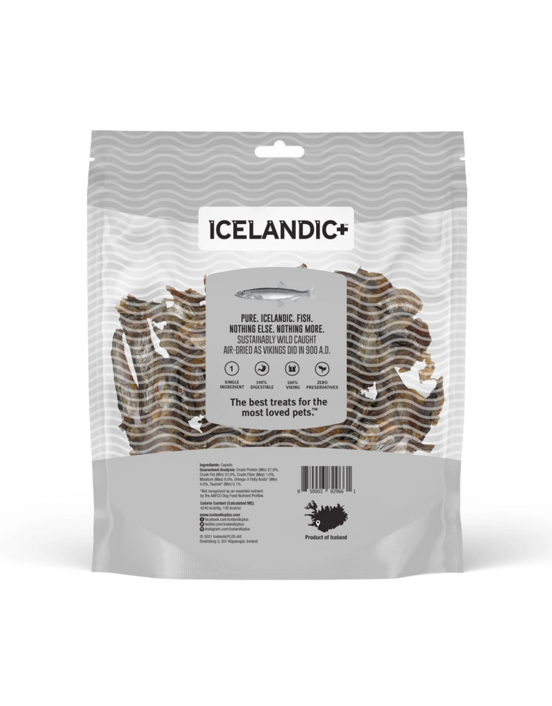 IcelandicPLUS DISC/M Icelandic+ Treats | Whole Capelin Fish & Pieces 9 oz
