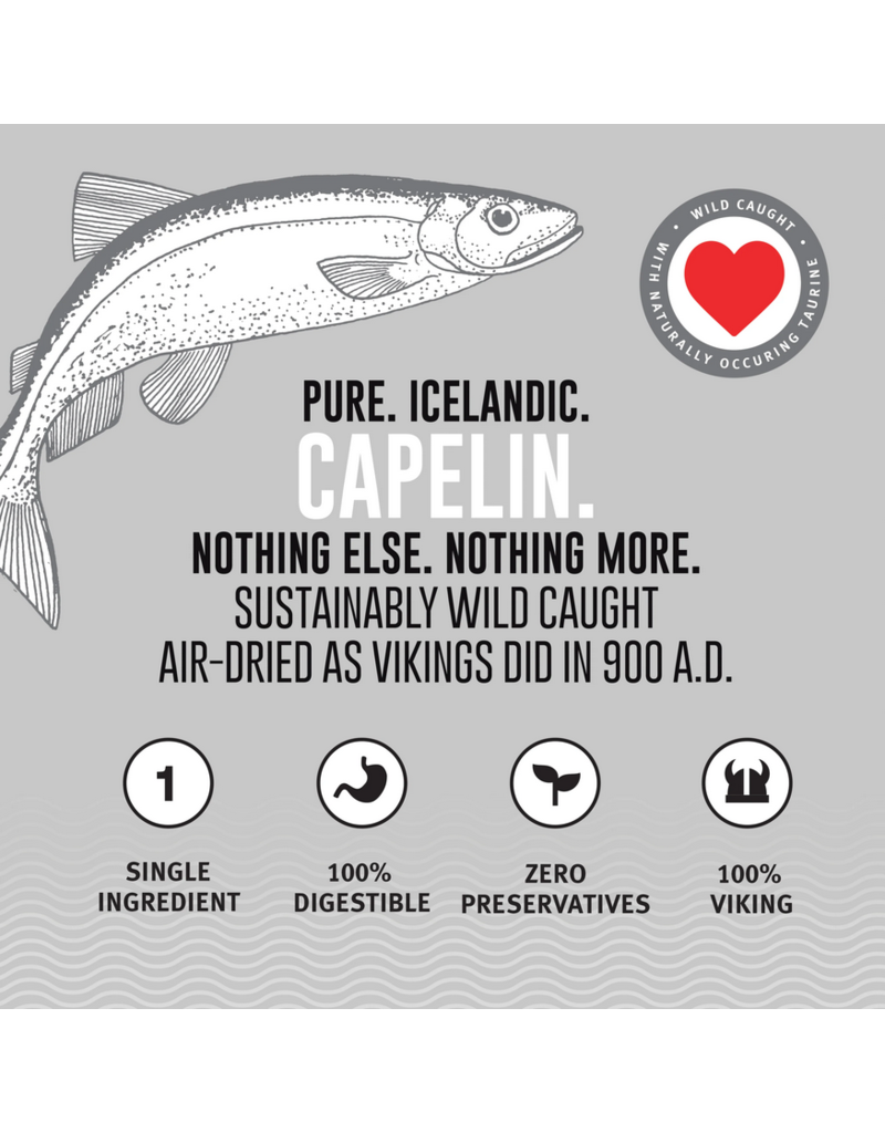 IcelandicPLUS DISC/M Icelandic+ Treats | Whole Capelin Fish & Pieces 9 oz