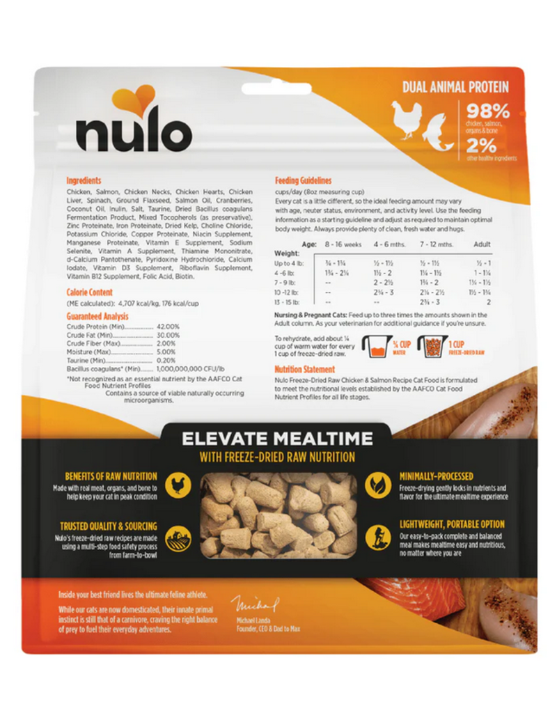 Nulo Nulo Grain-Free Cat Freeze-Dried Raw Chicken & Salmon 16 oz