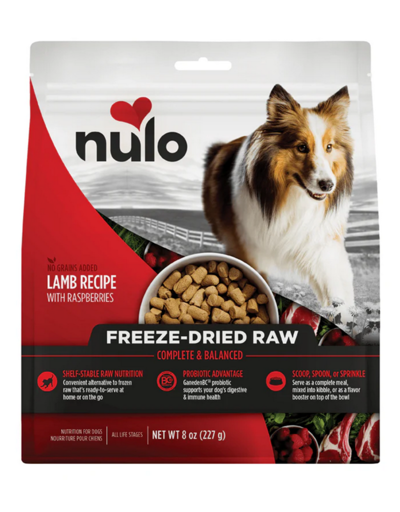Nulo Nulo Freeze Dried Dog Food | Lamb & Raspberries Recipe 8 oz