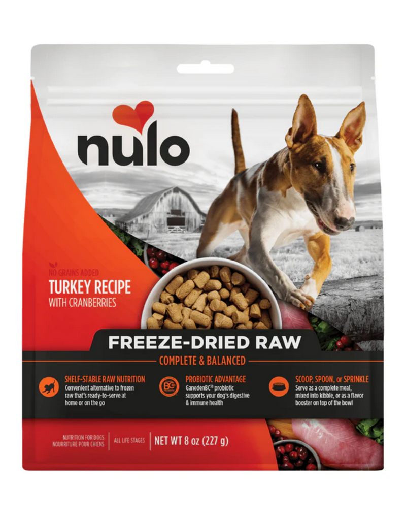 Nulo Nulo Freeze Dried Dog Food | Turkey & Cranberries Recipe 8 oz