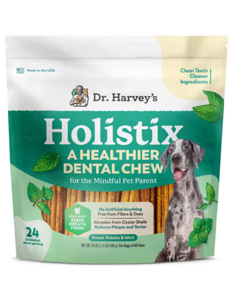 Dr. Harvey's Dr. Harvey's Dog Dental Chews | Holistix Sweet Potato & Mint 24 oz