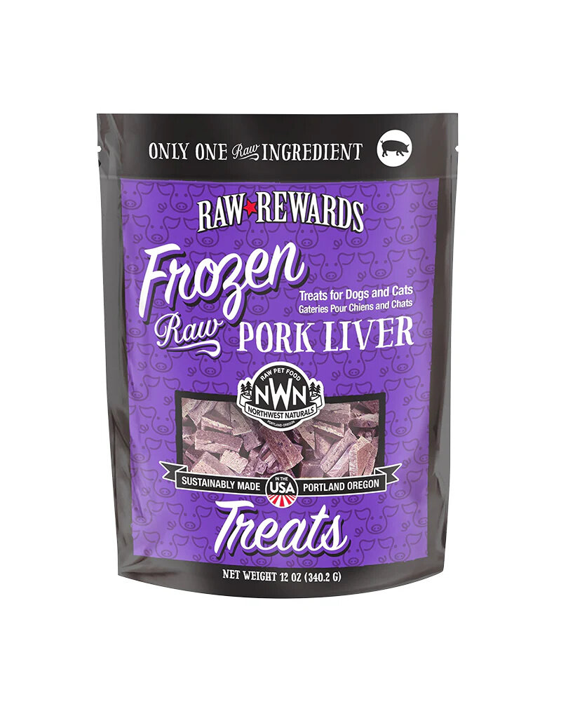 Northwest Naturals Northwest Naturals | Cat & Dog Frozen Pork Liver Treat 12 oz (*Frozen Products for Local Delivery or In-Store Pickup Only. *)