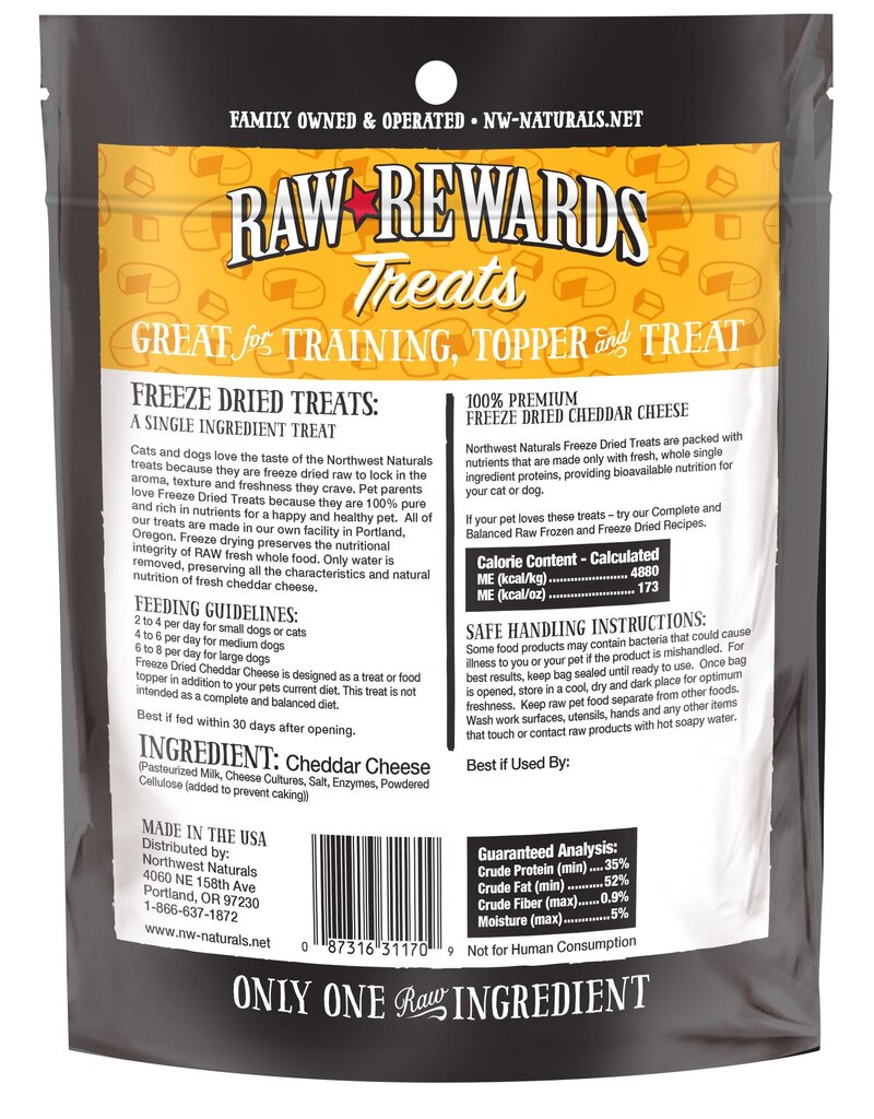 Northwest Naturals Northwest Naturals | Cat & Dog Freeze-Dried Cheddar Cheese Treat 6 oz