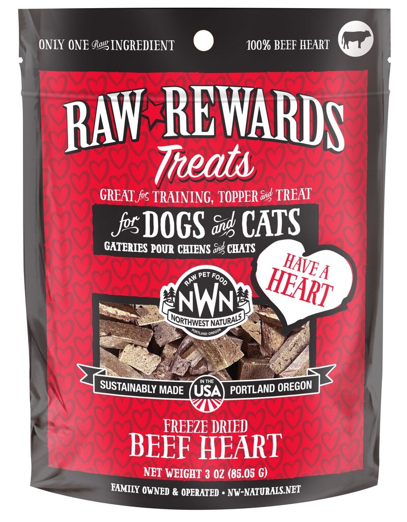 Northwest Naturals Northwest Naturals Raw Rewards Treats | Beef Heart 3 oz
