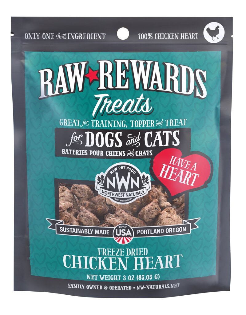Northwest Naturals Northwest Naturals Raw Rewards Treats | Chicken Heart 3 oz