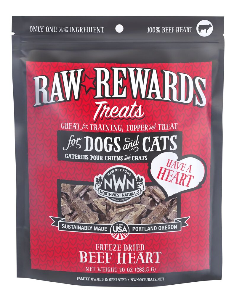 Northwest Naturals Northwest Naturals Raw Rewards Treats | Beef Heart 10 oz