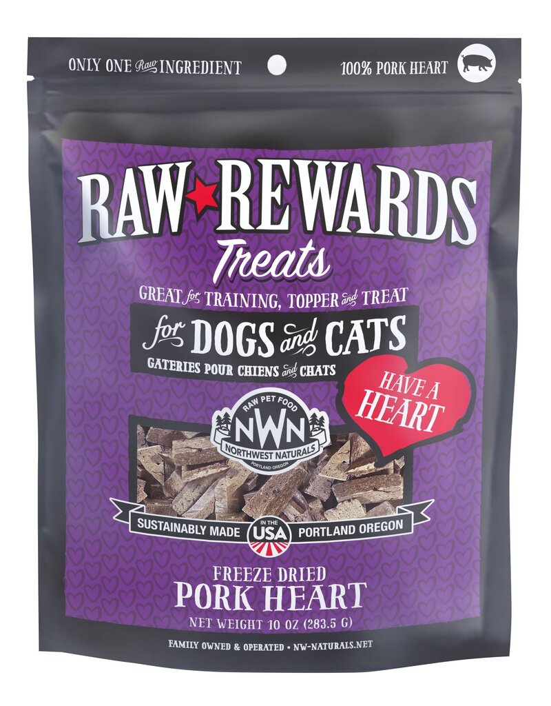 Northwest Naturals Northwest Naturals Raw Rewards Treats | Pork Heart 10 oz