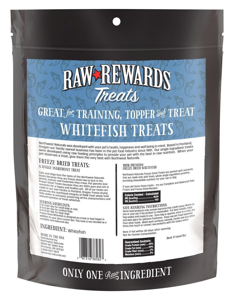 Northwest Naturals Northwest Naturals Raw Rewards Treats | Whitefish 10 oz