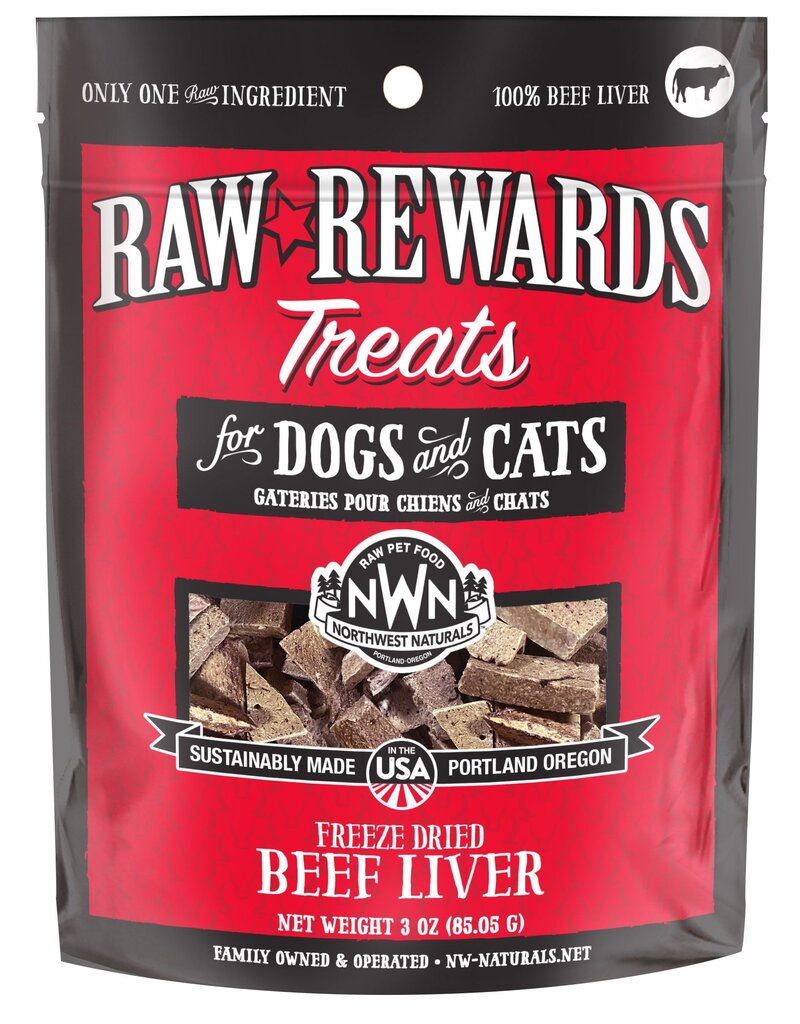 Northwest Naturals Northwest Naturals Raw Rewards Treats | Beef Liver 3 oz