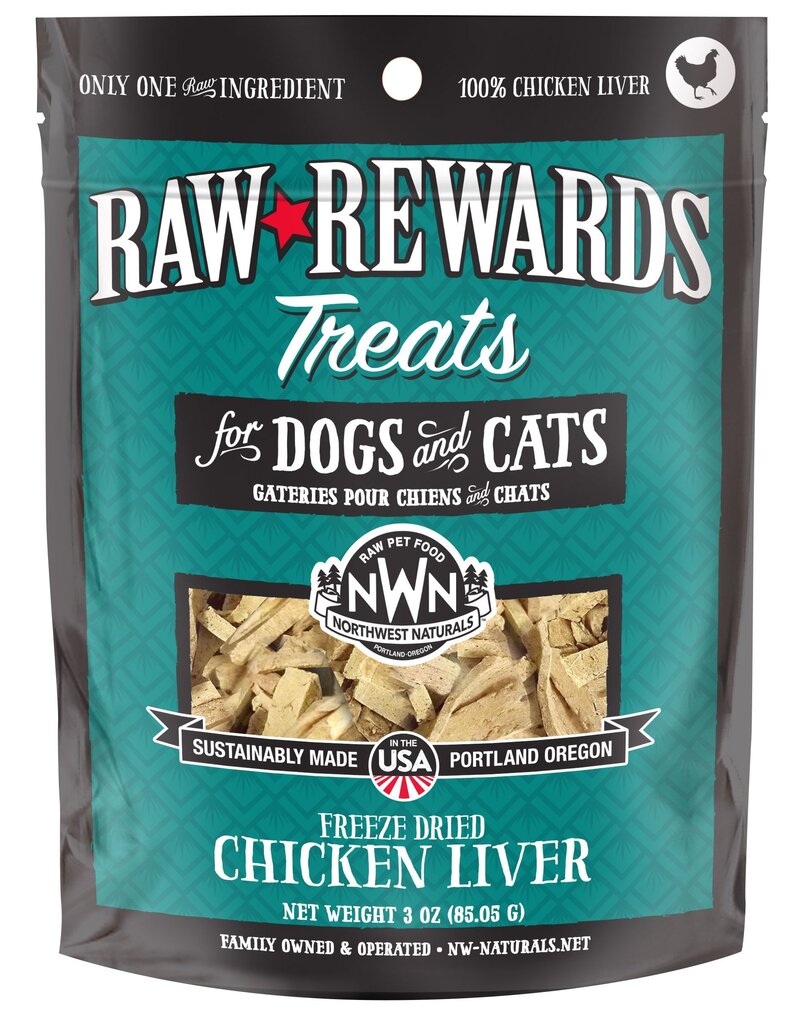 Northwest Naturals Northwest Naturals Raw Rewards Treats | Chicken Liver 3 oz