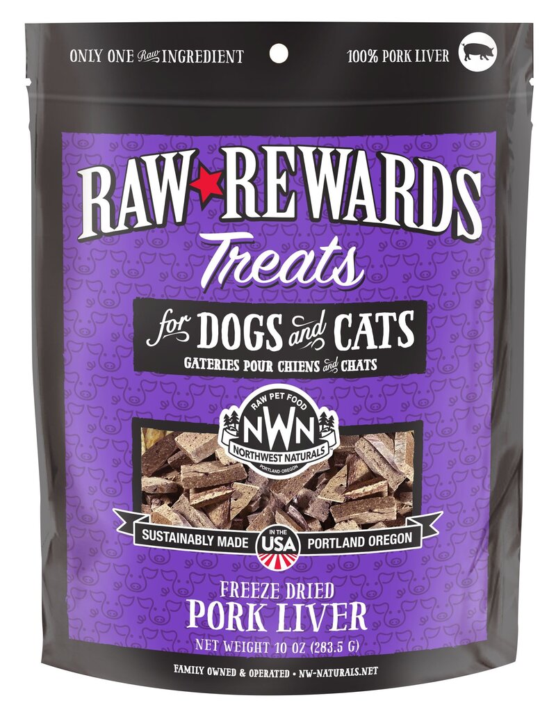 Northwest Naturals Northwest Naturals Raw Rewards Treats | Pork Liver 10 oz