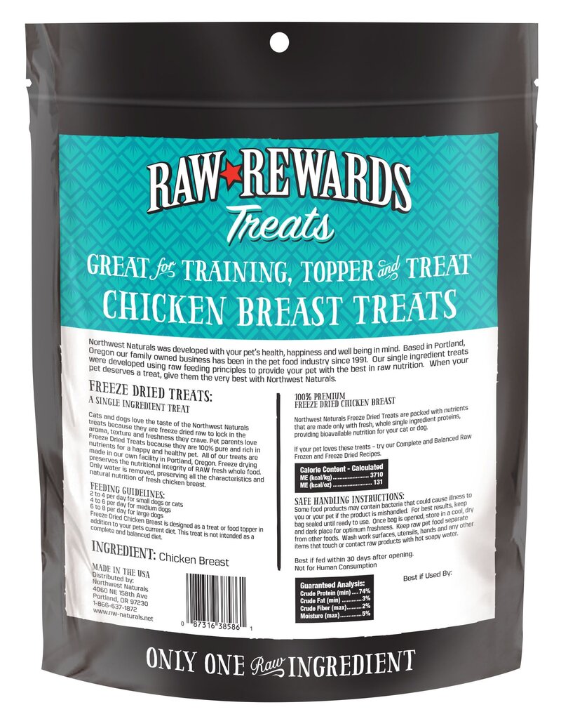 Northwest Naturals Northwest Naturals Raw Rewards Treats | Chicken Breast 10 oz