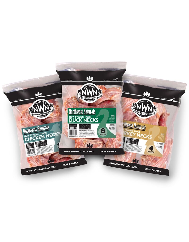 Northwest Naturals Northwest Naturals Frozen Raw Meaty Bones | Chicken Necks 12 oz (*Frozen Products for Local Delivery or In-Store Pickup Only. *)