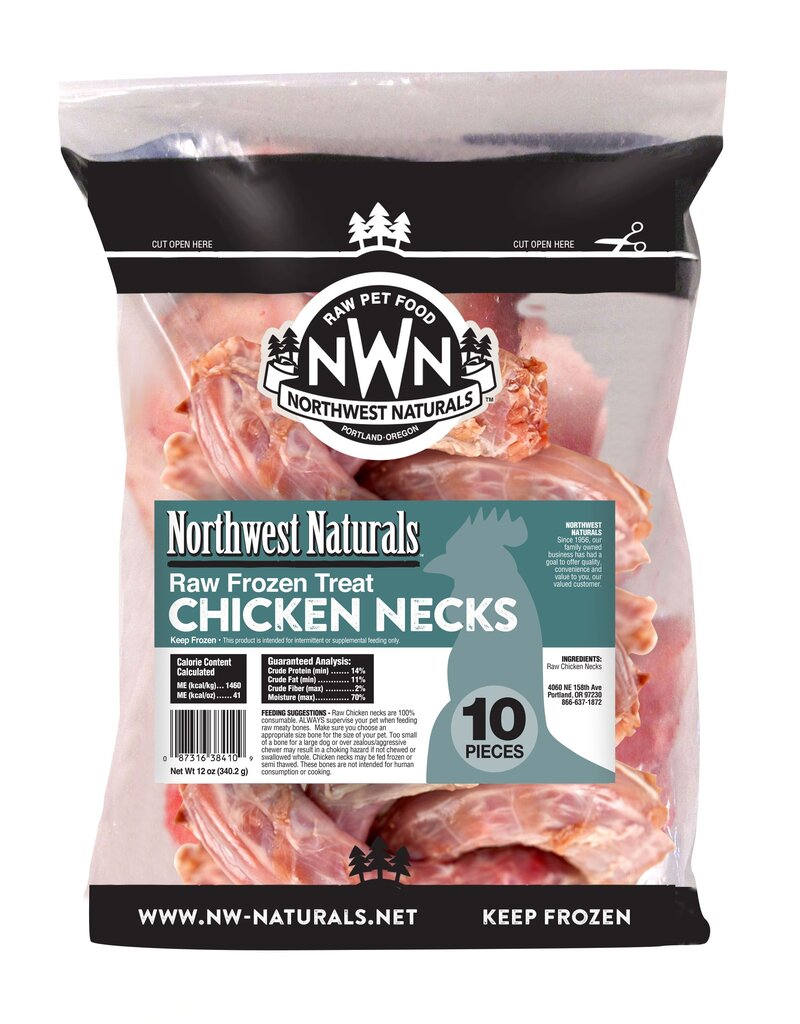 Northwest Naturals Northwest Naturals Frozen Raw Meaty Bones | Chicken Necks 12 oz (*Frozen Products for Local Delivery or In-Store Pickup Only. *)