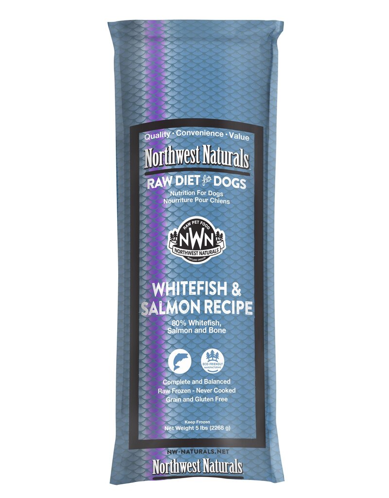 Northwest Naturals Northwest Naturals Frozen Chub Whitefish & Salmon 5 lb CASE (*Frozen Products for Local Delivery or In-Store Pickup Only. *)