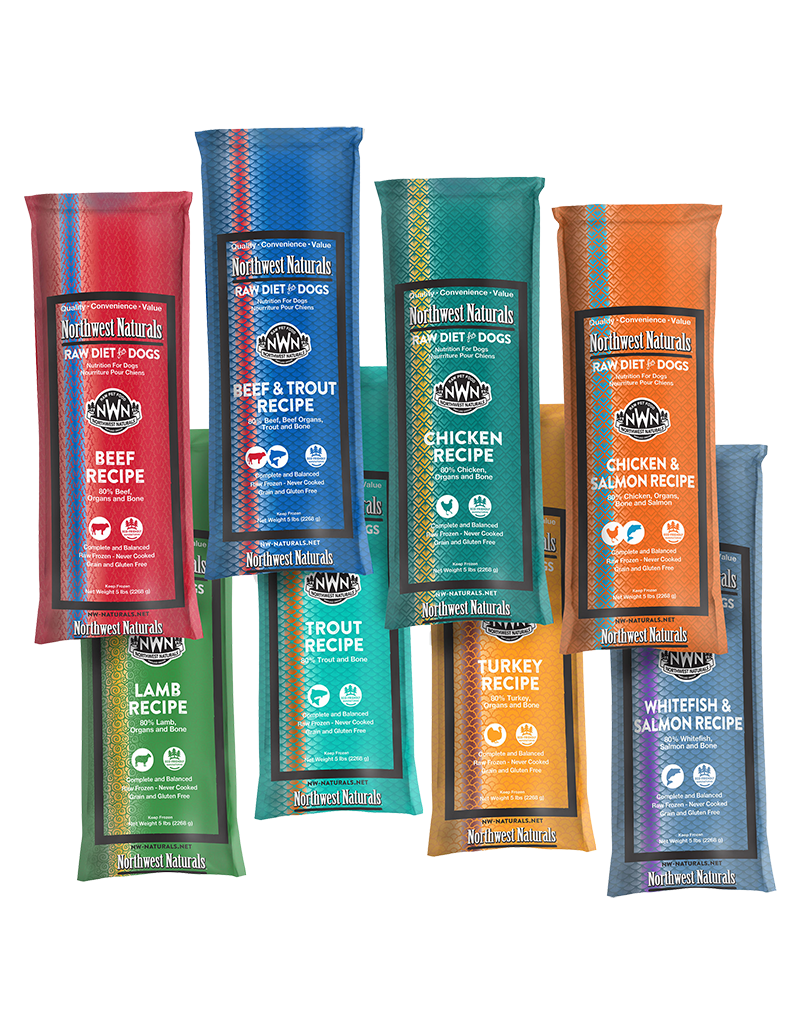 Northwest Naturals Northwest Naturals Frozen Chub Chicken & Salmon 5 lb CASE (*Frozen Products for Local Delivery or In-Store Pickup Only. *)