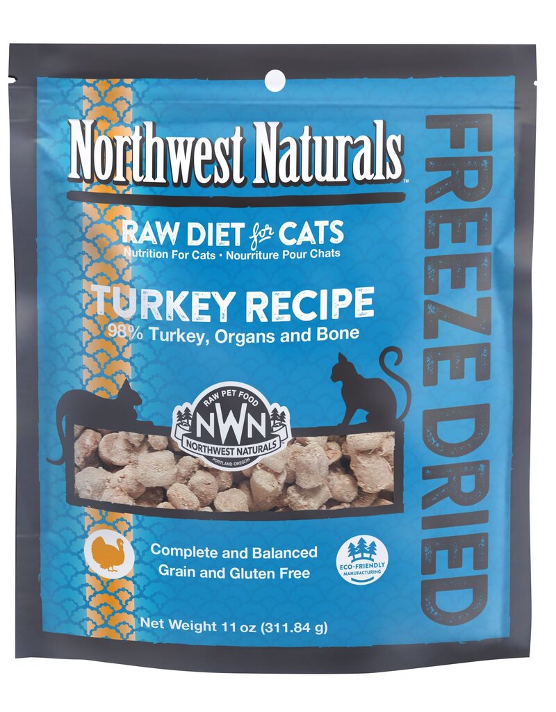 Northwest Naturals Northwest Naturals Freeze Dried Cat Food | Turkey 11 oz CASE