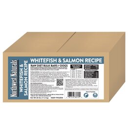 Northwest Naturals Northwest Naturals Frozen Bars Whitefish & Salmon 25 lb CASE (*Frozen Products for Local Delivery or In-Store Pickup Only. *)