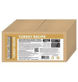 Northwest Naturals Northwest Naturals Frozen Bars Turkey 25 lb CASE (*Frozen Products for Local Delivery or In-Store Pickup Only. *)