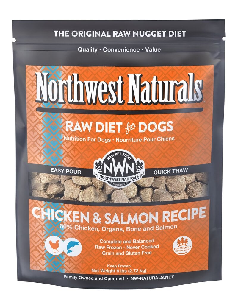 Northwest Naturals Northwest Naturals Frozen Dog Food Chicken & Salmon 6 lb CASE (*Frozen Products for Local Delivery or In-Store Pickup Only. *)
