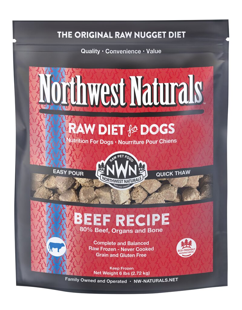 Northwest Naturals Northwest Naturals Frozen Dog Food Beef 6 lb CASE (*Frozen Products for Local Delivery or In-Store Pickup Only. *)
