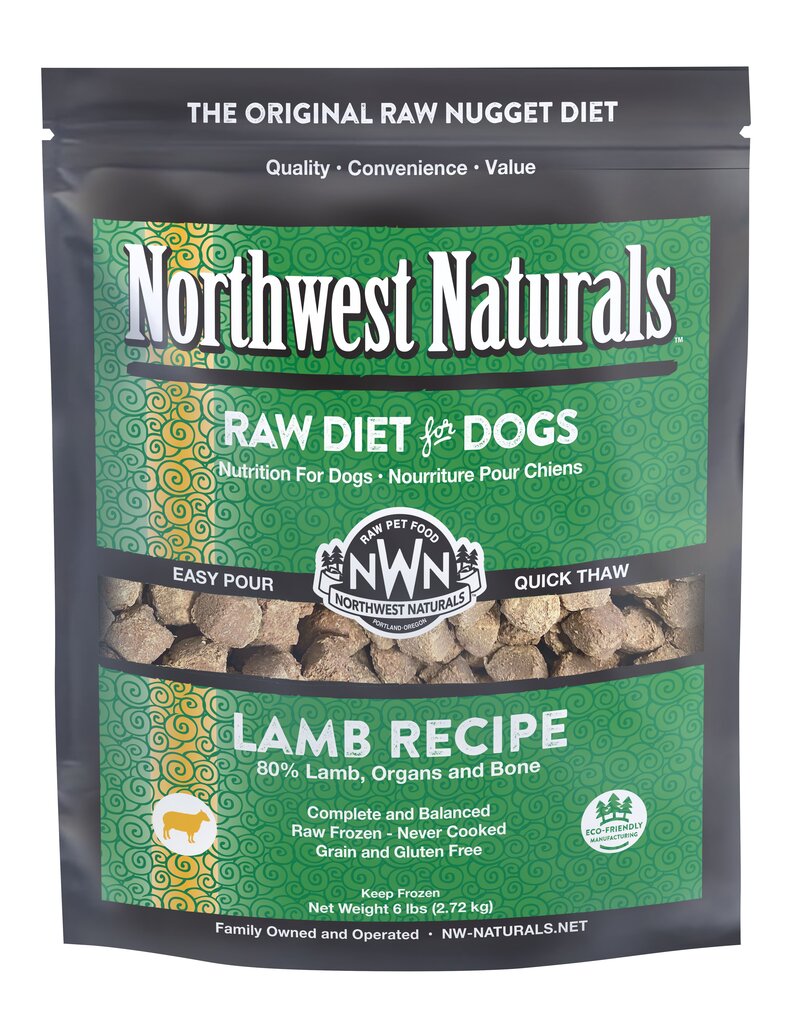 Northwest Naturals Northwest Naturals Frozen Dog Food Lamb 6 lb CASE (*Frozen Products for Local Delivery or In-Store Pickup Only. *)