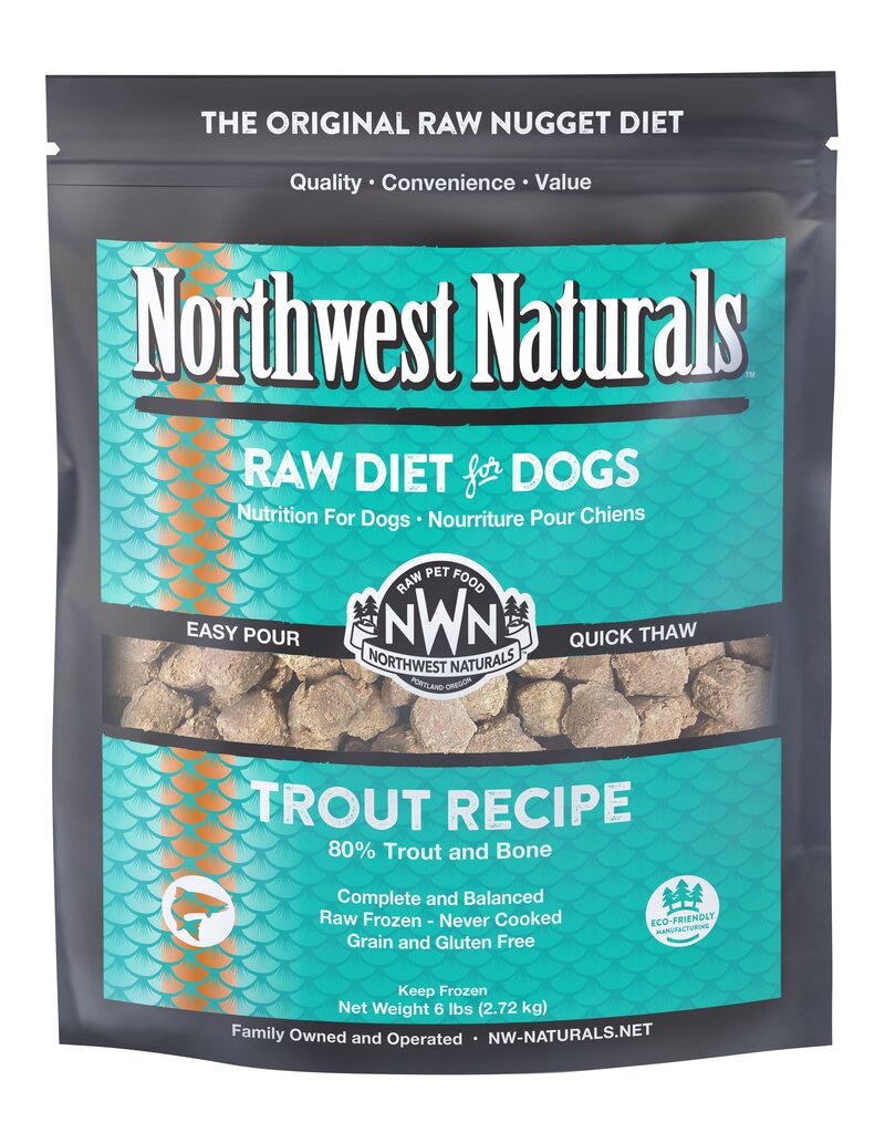 Northwest Naturals Northwest Naturals Frozen Dog Food Trout 6 lb (*Frozen Products for Local Delivery or In-Store Pickup Only. *)