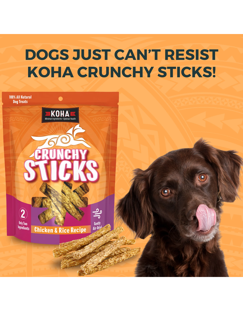 Koha Koha Treats | Air Dried Chicken & Rice Crunchy Sticks 10.58 oz