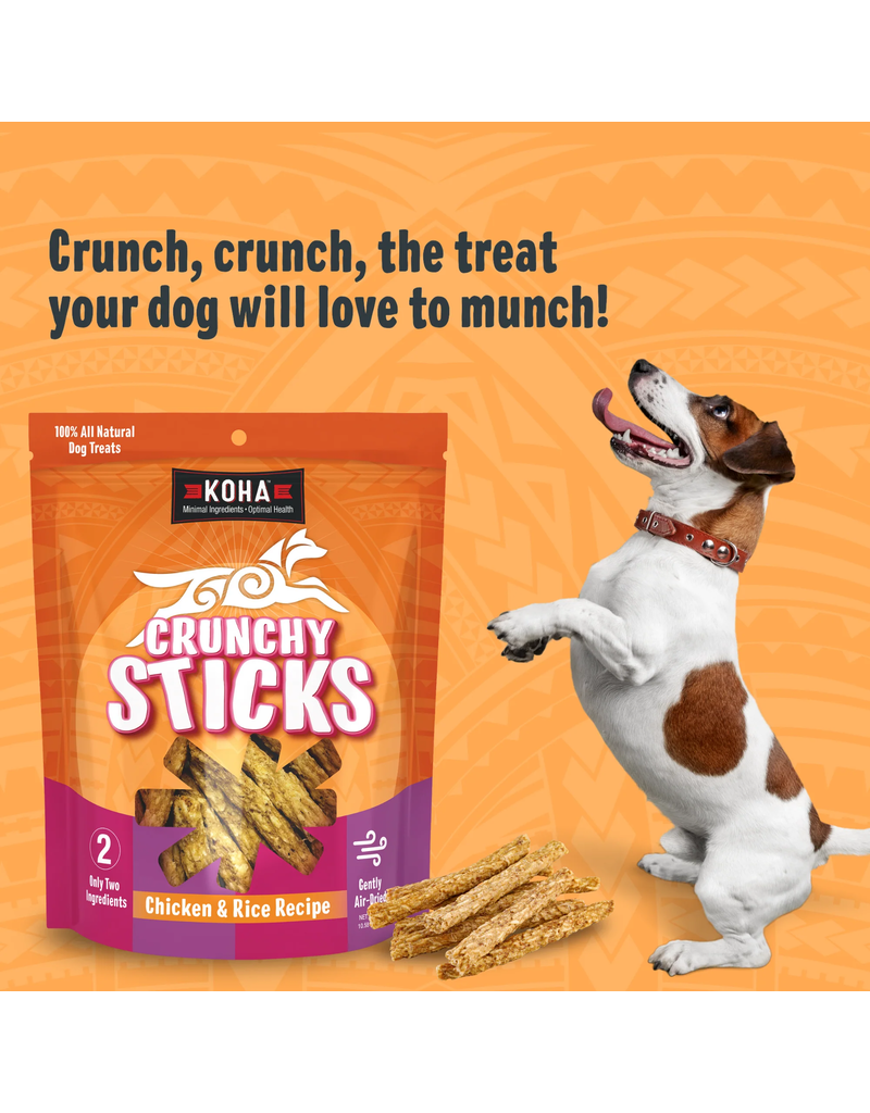 Koha Koha Treats | Air Dried Chicken & Rice Crunchy Sticks 10.58 oz