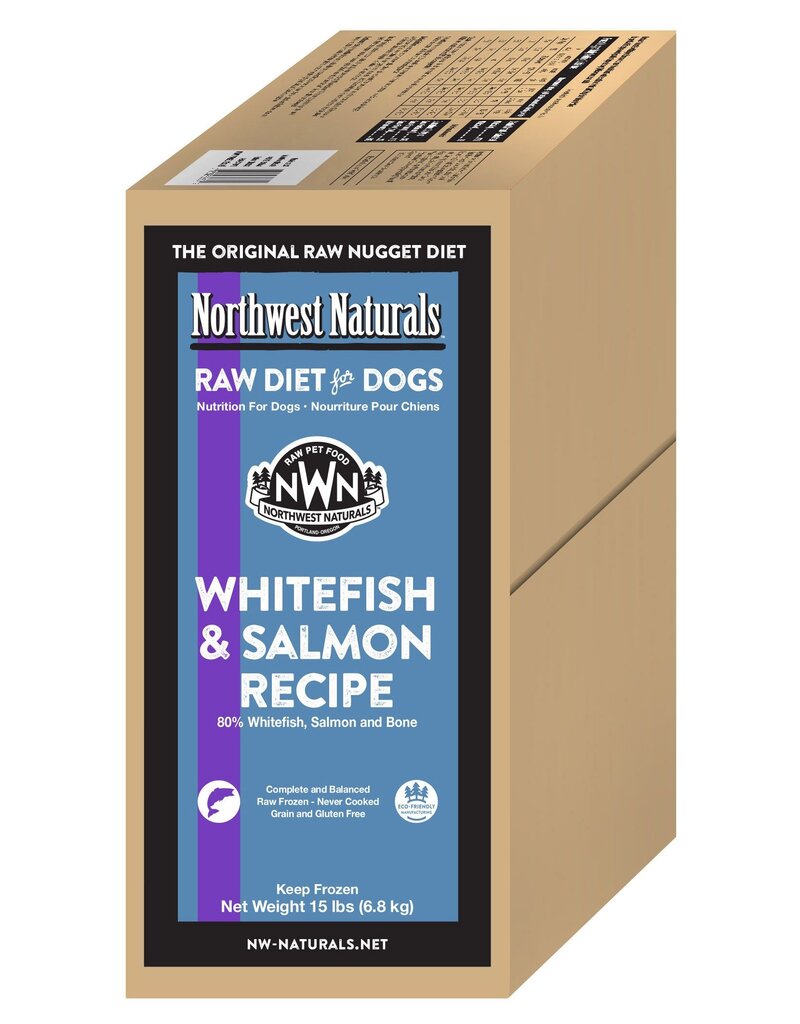 Northwest Naturals Northwest Naturals Frozen Dog Food Whitefish & Salmon 15 lb (*Frozen Products for Local Delivery or In-Store Pickup Only. *)