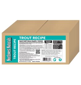 Northwest Naturals Northwest Naturals Frozen Bars Trout 25 lb CASE (*Frozen Products for Local Delivery or In-Store Pickup Only. *)