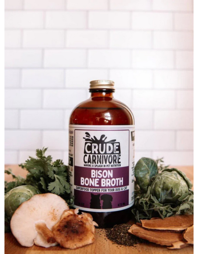 Crude Carnivore Crude Carnivore Bone Broth | Bison 16 oz