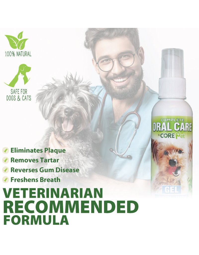 Adore Pet Solutions | Complete Oral Care Gel for Dogs Salmon 4 oz