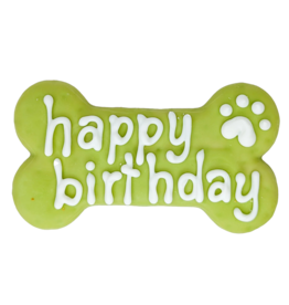 Bosco and Roxy's Bosco & Roxys Bark-Day Collection | 6" Happy Birthday Bone Green single