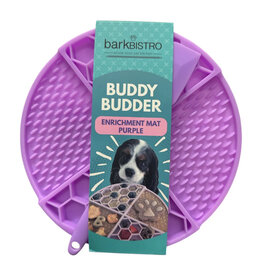 Bark Bistro Bark Bistro Buddy Budder | Purple Enrichment Mat with Spatula