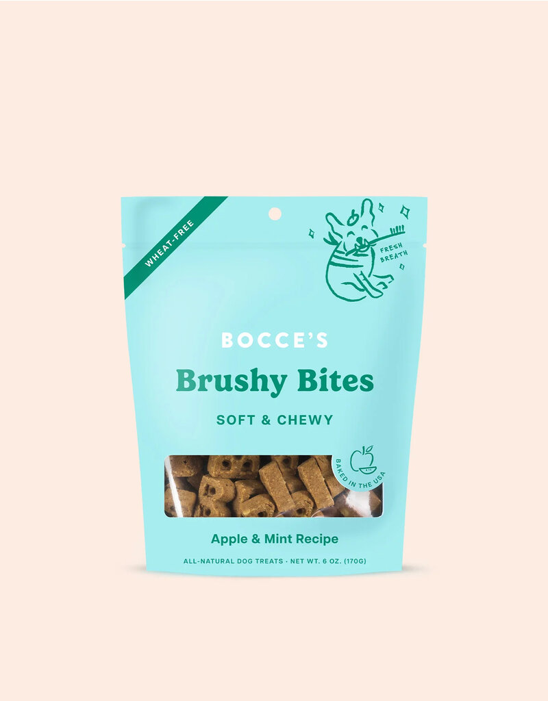 Bocce's Bakery Bocce's Bakery Soft & Chewy Dog Treats | Brushy Bites 6 oz