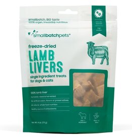 Smallbatch Pets z Smallbatch Freeze Dried Treats | Lamb Liver 3.5 oz