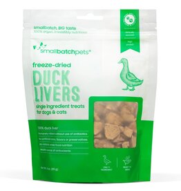 Smallbatch Pets z Smallbatch Freeze Dried Treats | Duck Liver 3.5 oz