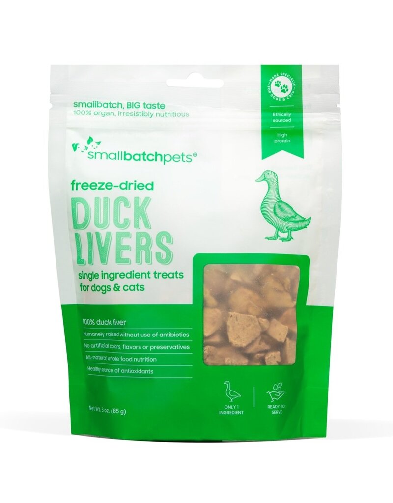 Smallbatch Pets z Smallbatch Freeze Dried Treats | Duck Liver 3.5 oz