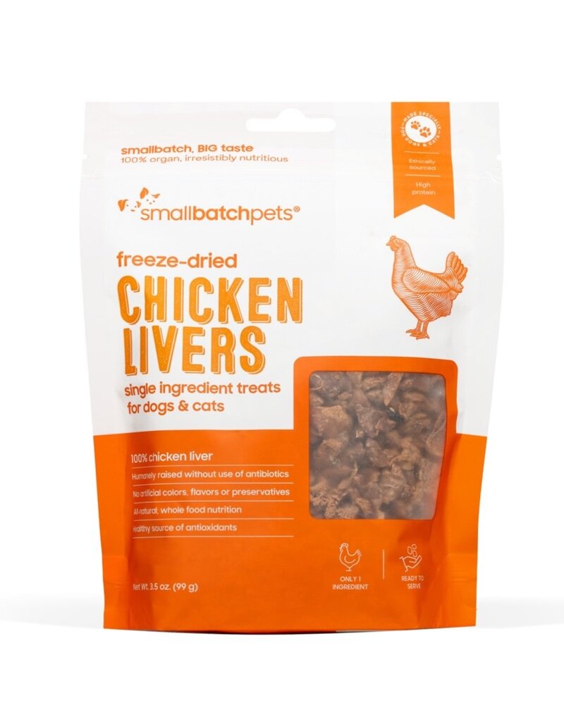 Smallbatch Pets Smallbatch Freeze Dried Treats | Chicken Liver 3.5 oz