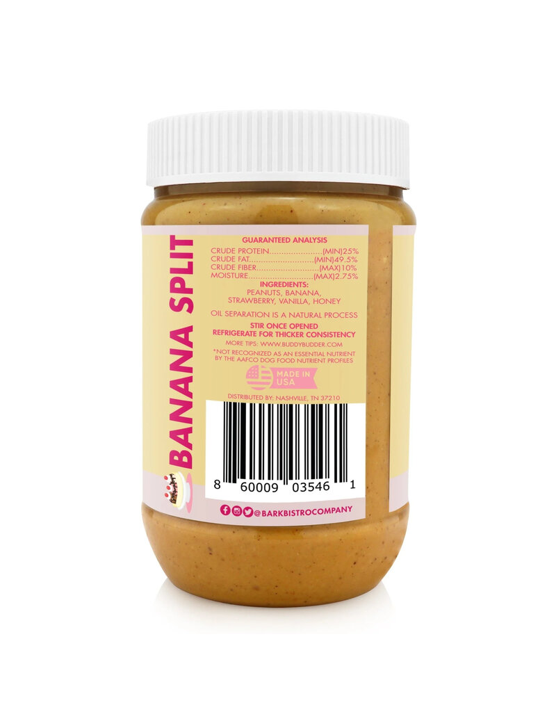 Bark Bistro Bark Bistro Buddy Budder | Banana Split Peanut Butter 17 oz