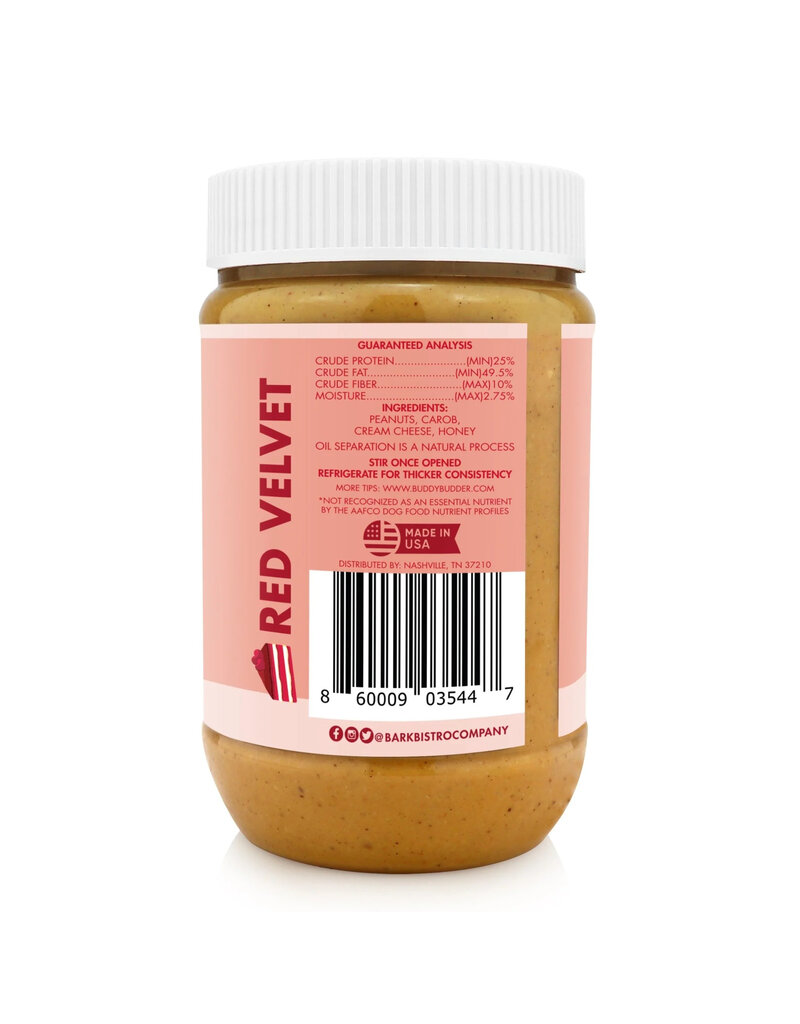 Bark Bistro Bark Bistro Buddy Budder | Red Velvet Peanut Butter 17 oz