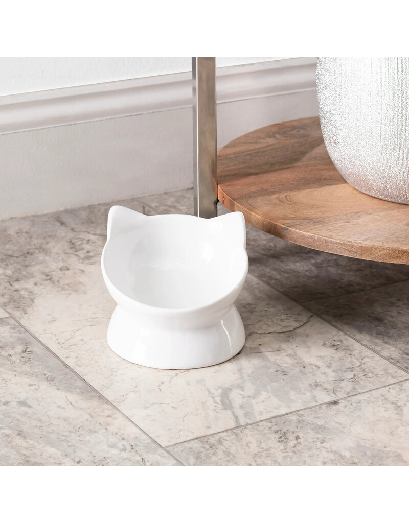 Park Life Park Life | Oscar Tilt Cat Dish White