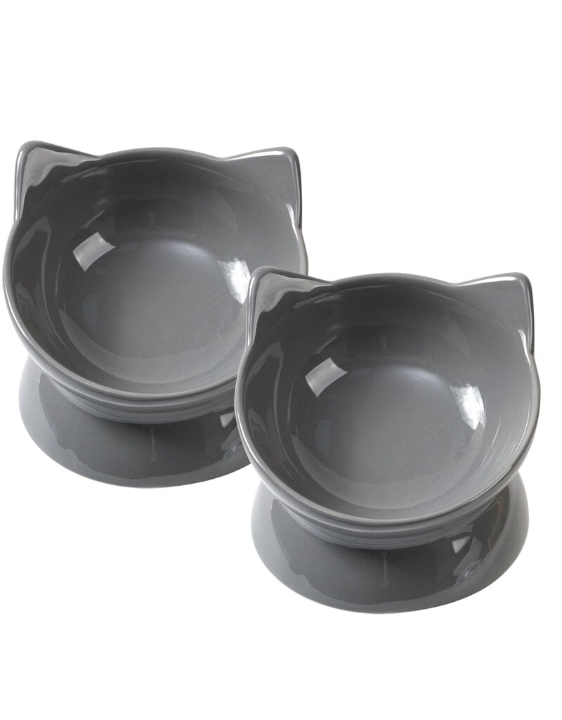 Park Life Park Life | Oscar Tilt Cat Dish Gray